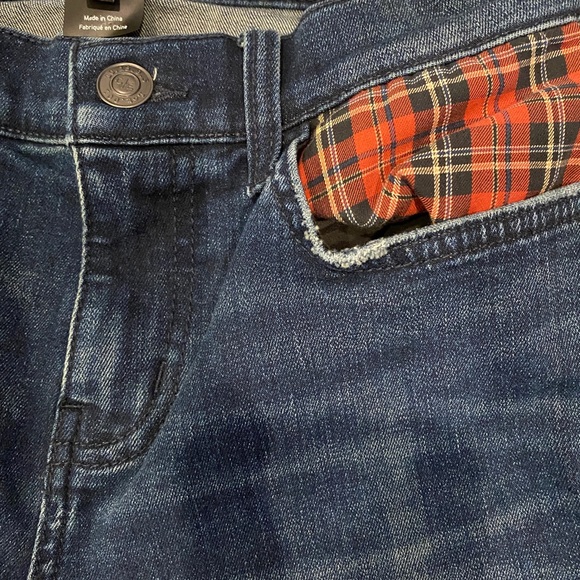 Current/Elliott The Stiletto Erwin Plaid Distressed Skinny Ankle Jeans Sz 25 VGC - Picture 6 of 7